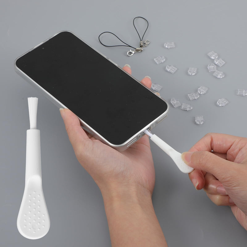 101pcs Cell Phone Dust Plug Clear Charging Port Covers Anti Dust | Charging Port Plug Phone Dusts Plugs Protector Protective Dusts Plug for Phones Earphones Laptops Accesories