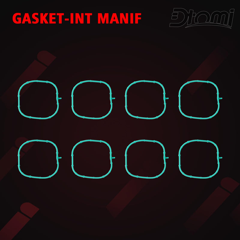 Engine Intake Manifold Gasket Runner Seals Compatible with Chevy GMC Cadillac Vehicles for 2014-Newer LT Based Engines 5.3L 6.2L LT1 LT2 L83 L86 L84 L87 L82 L8B Replace# 12626354 (8pcs)