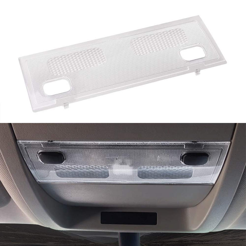 HERCOO Overhead Console Ceiling Cab Dome Lights Cover Lens Clear Frosted Housing for 15911049 Compatible with Chevy Silverado 2007-2014, Pack of 1