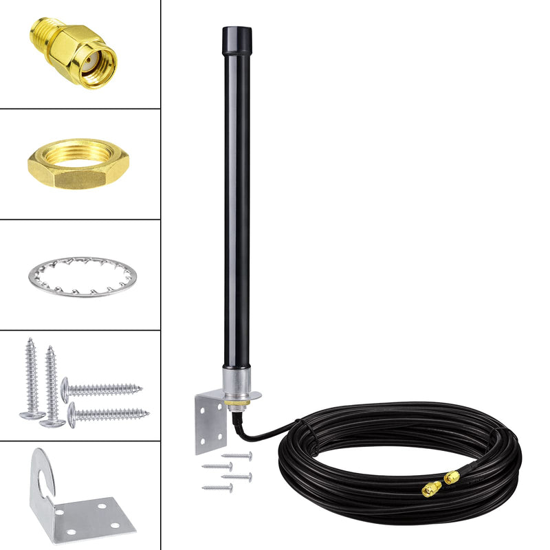 Bingfu 4g LTE Long Range Cellular Trail Camera Antenna 32.8ft Cable - Compatible with Spypoint Link Micro Covert Spartan Stealth Tactacam Muddy Wildlife Hunting Game Cam Outdoor Mobile Security Camera