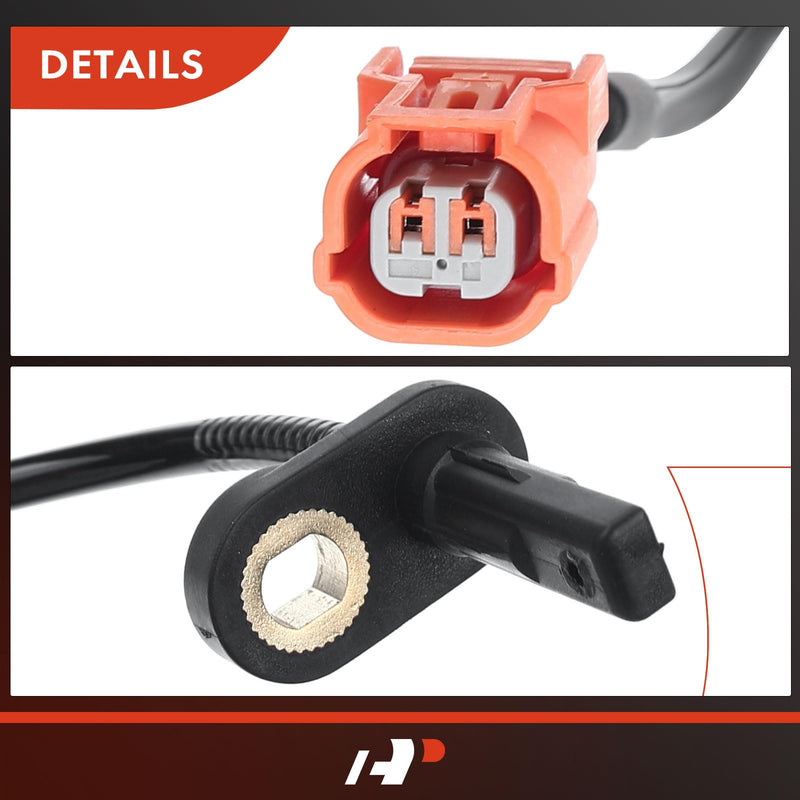 A-Premium ABS Wheel Speed Sensor Compatible with Honda Models - Ridgeline 2006-2014 3.5L, Crew Cab Pickup - Front Driver and Passenger Side, Replace# 57455SJCA01, 57455-SJC-A01 2-PC Set