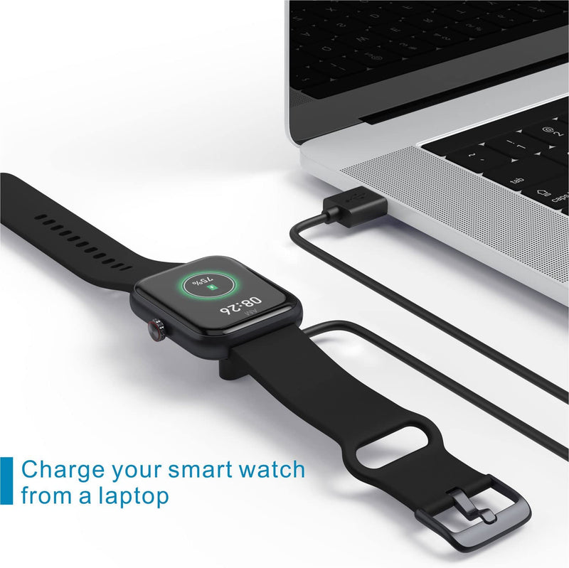 2Pack Smart Watch Charger for VeryFit/VeryFitPro, USB C & USB A Magnetic Charging Cable for IDW13/15/16/17/19/21/23/25/26/28, ID208, GTX20, Letsfit Willful YAMAY SW023 ID205L SW021 ID205U ID205S SW025 USB A+USB C