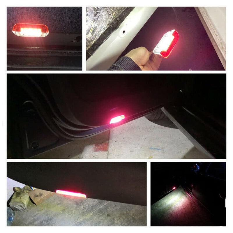 2Pcs LED Courtesy Door Light for Volkswagen Beetle Golf MK3 MK4 Jetta MK3 MK4 White LED Courtesy Projector Under Door Warming Lamps