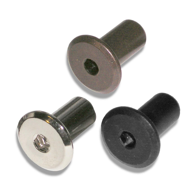 Knob Deals 1/4-20 Joint Connector Nut, Hex Drive, 17mm Head (Bronze Finish) - 100 Pack 1/4-20 Nut Bronze