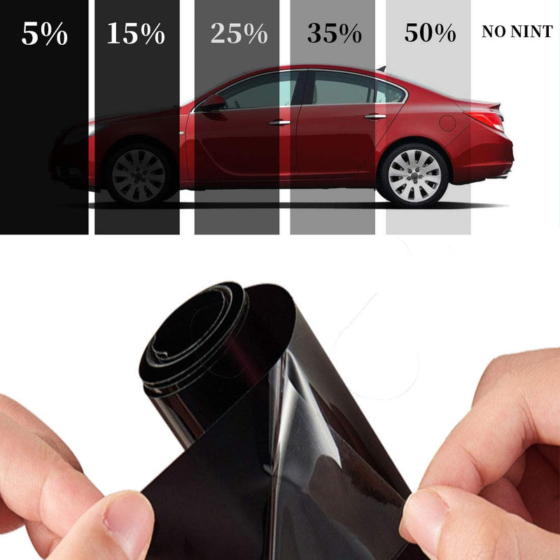 25% 20 in x 10 Ft DIY Professional Adhesive Window Tint Film Uncut Roll Car Wrap Film Automotive DIY Decals 25 Color