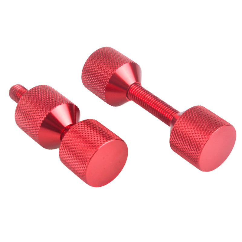 Flange Two Hole Alignment Pins - 1-1/8" and 1-5/8" Detachable Double Hole Pins Aluminium Red 4 Pcs Red without Built-In Level