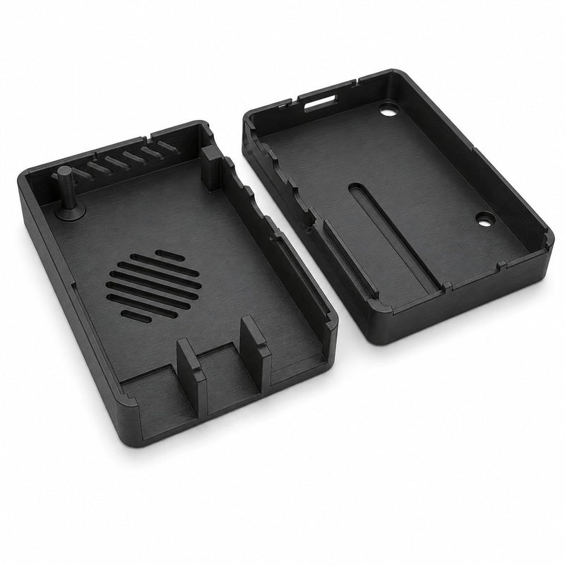 NVMe Base Case Compatible with Raspberry Pi 5 and Pimoroni NVMe Base – Snap-On Protective Cover | Port Access | Ventilated Low-Profile Chassis for Desk Builds