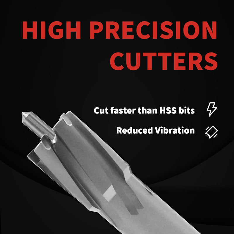 S&F STEAD & FAST Carbide Annular Cutter 3/4" Cutting Diameter, 2" Depth of Cut, 3/4" Weldon Shank 3/4 x 2"
