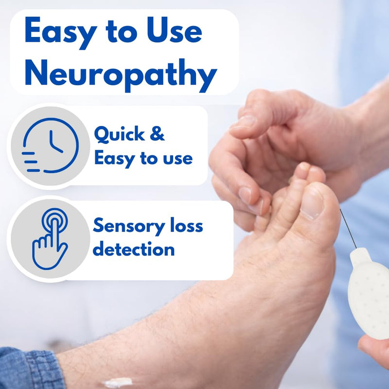 Diabetic Foot Monofilament Test Kit, 10g Neuropathy Screening Tool, Pack of 2, White