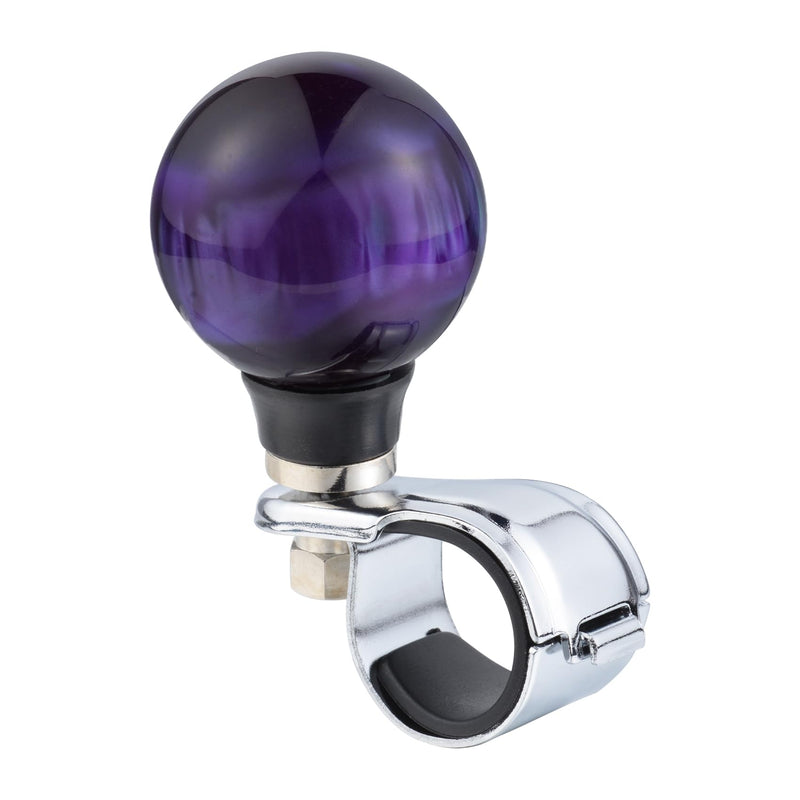 Abfer Ball Steering Wheel Suicide Spinner Knob Car Turning Asisting Wheel Handle Brody Knobs Fit Most Vehicles Trucks, Purple-1