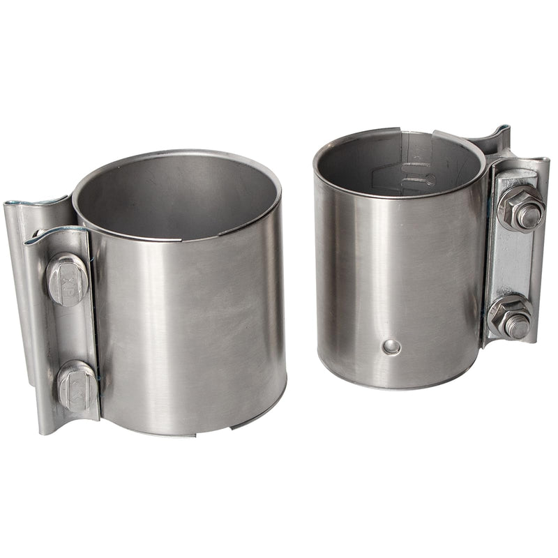 3 Inch Exhaust Clamp Butt Joint Band Clamp Sleeve Coupler 304 Stainless Steel 3 Inch