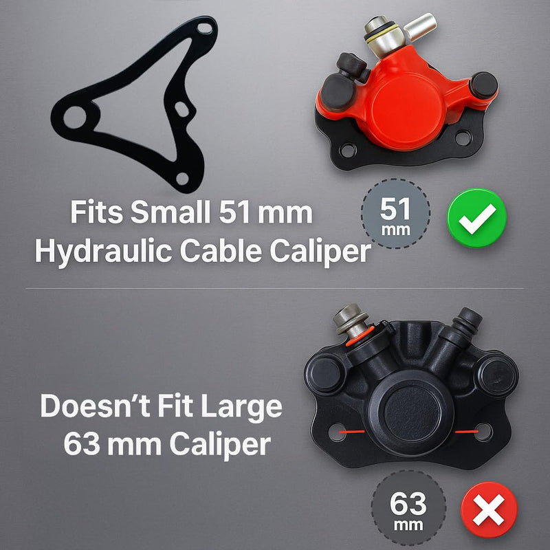 JMCHstore Mini Bike Hydraulic Brake Caliper Bracket kit for Monster Mega Moto MMB80 80cc FRP GMB100 98cc, For Coleman RB100 RT100 Mini Bike