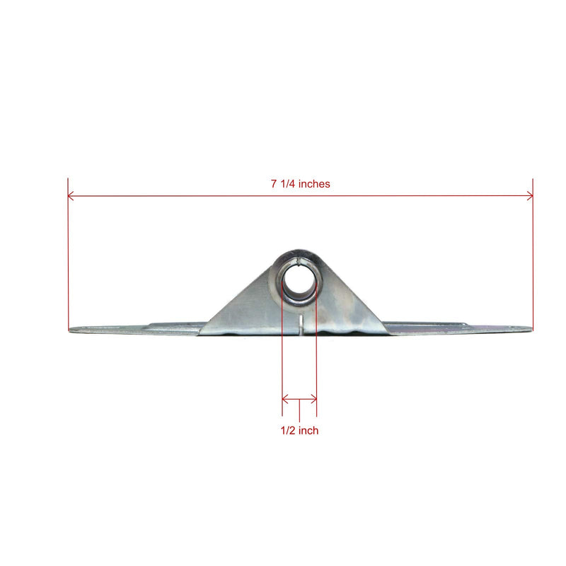 The ROP Shop 6-Pack - Garage Door #1 Hinges, 18 Gauge, Narrow Body for Center & Edge Mount