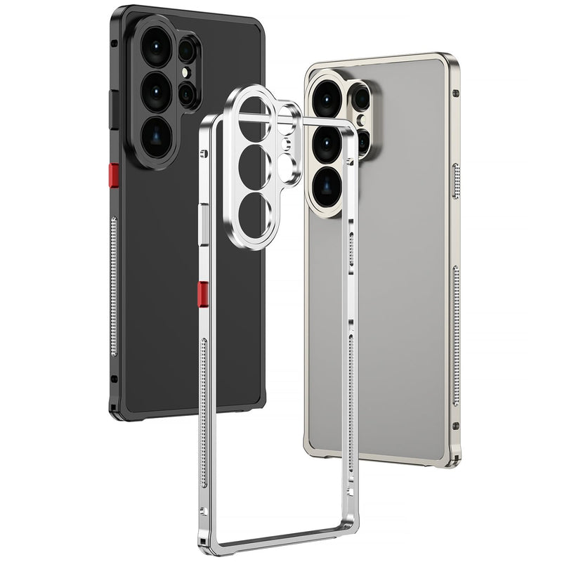Designed for Honor Magic8 Pro Cases Ultra-Thin Metal Bumper Case Lightweight Aluminum Alloy Frame Heat Dissipation Design Seahorse Buckle & Precise Cutouts,Gold gold