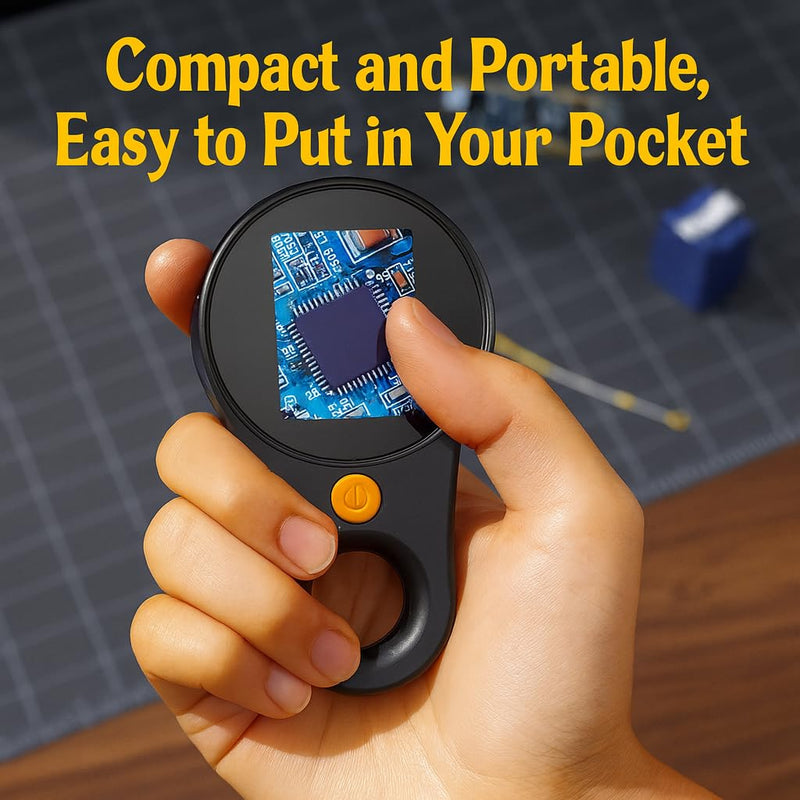 Digital Microscope 500x with 2.0" IPS Screen, Magnifying Glass, Coin Microscope, Trichome Microscope, USB Connection, Ideal for Electronics, Jewelry and Kids
