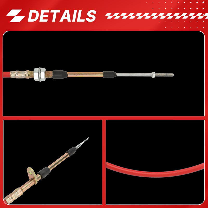 81831 Super Duty Shifter Cable Replacement fits for B&M Automotive Heavy Duty Performance Shifter Cable 3 feet Long OE# BMM-81831 (Fit4drive-BMM-81831) Fit4drive-BMM-81831