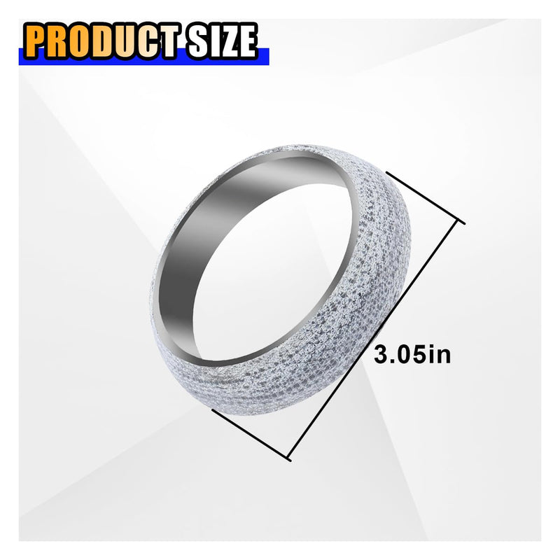 ID 60mm Car Exhaust Manifold Gasket, Exhaust Flange Gasket Seal Muffler Gasket Replacement, Exhaust Donut Gasket Muffler Ring to Prevent Leaking Between Exhaust Manifold and Exhaust Pipe (60mm)