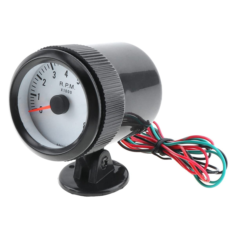 Tachometer Gauge, 2" 52mm 12V Blue LED 0-8000RPM Tachometer Tach Gauge Meter with Sensor for Car/Boat/Truck/ATV