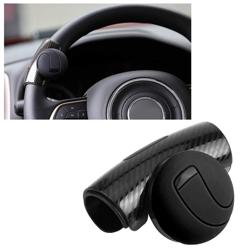 Qiilu Steering Wheel Knob Spinner, Universal Car Steering Wheel Knob Spinner Power Handle Ball Wheel Booster Black Suicide Power Handle Accessory