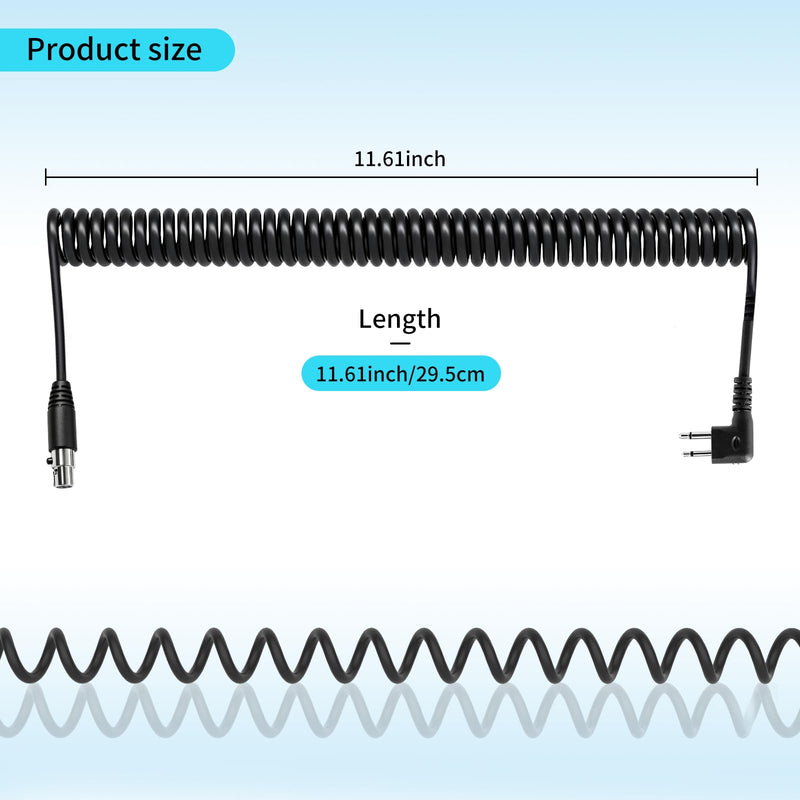 CP200D Headphone Cable HDH00-M1 5-Pin for Motorola CP200D CP100D | for Motorola R2 DEP450 BPR40D CP200 CP185 BPR40 for Yaesu FT-65 FT-25 FT-4X/V