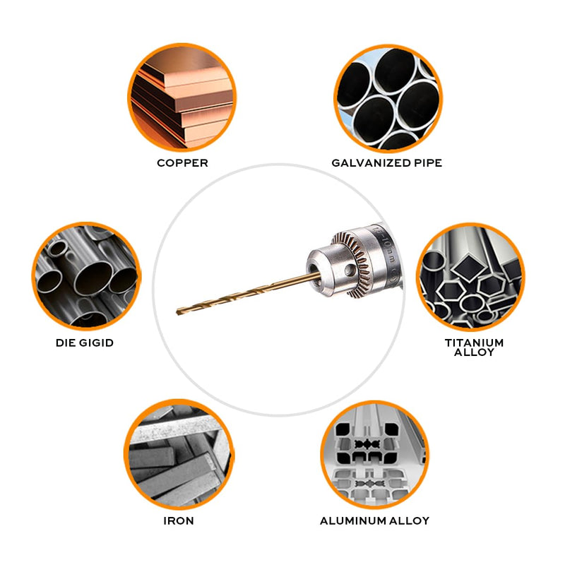 Narwhal 3/4 in Cobalt Drill Bits - 3 Pack - M35 Cobalt, 135 Split Point - Ideal for Metal, Stainless Steel, Cast Iron & More