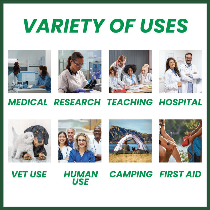 AHS Sterile Skin Stapler, 35 Wide Preloaded Staples, Vet and Medical First Aid Use, for External Use