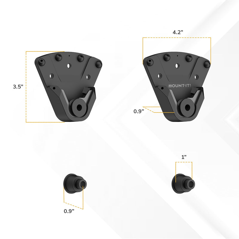 Mount-It! No Stud Studless TV Wall Mount for 32–100" TVs up to 165 lbs, No Drill Drywall Bracket, Universal VESA, Low Profile 0.94"