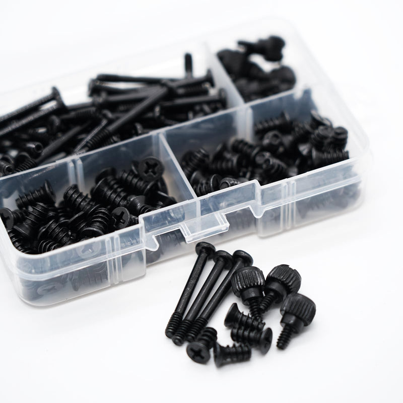 160 PCS Computer Screws Kit - PC Case Fan Mount Screws Assortment - Long Short Screws 30mm and 10mm SK100-2 160pcs