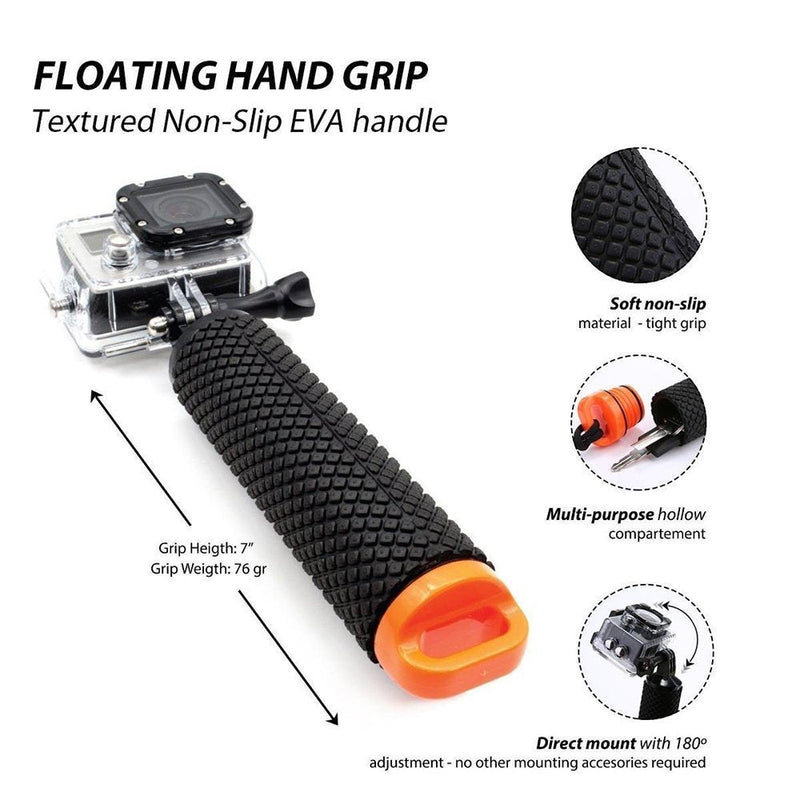 Handler Floating Hand Grip, Underwater Hand Stick Monopod Pole Compatible with DJI OSMO Action Cameras and Other Sports Camera, Blue Blue Hand Grip