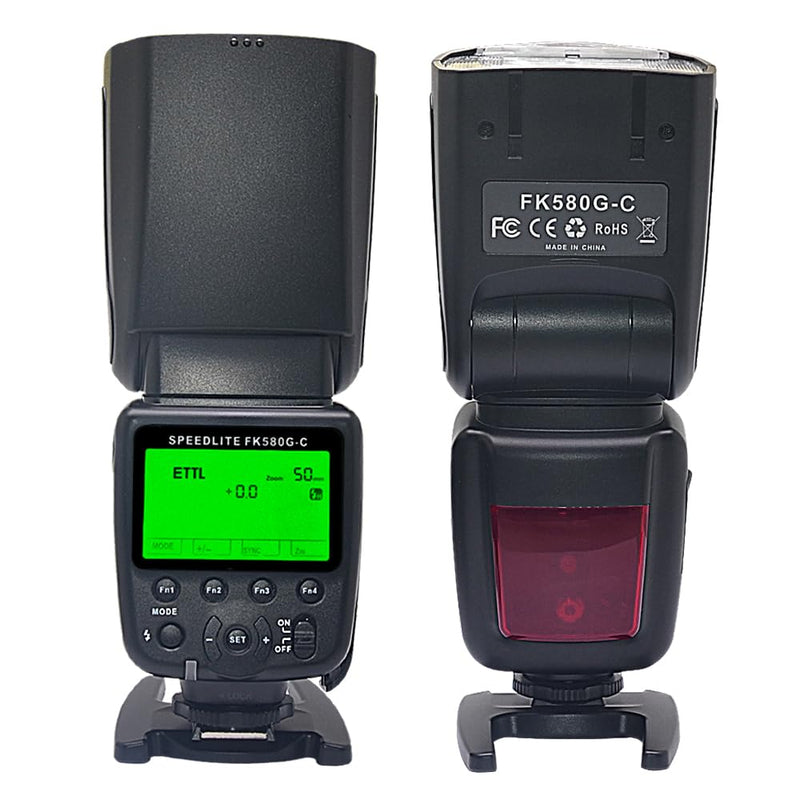 Mcoplus FK580G-C TTL Flash Speedlite 1/8000 HSS GN58 for Canon EOS R RP R5 R6 R7 R8 R10 Cameras