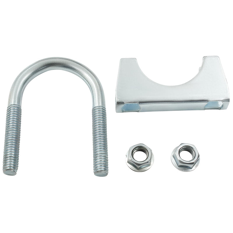 1-1/2'' U Bolt Muffer Exhaust，Heavy Duty Exhaust Clamp with Saddle Style U-Bolt Pack of 2 1-1/2''