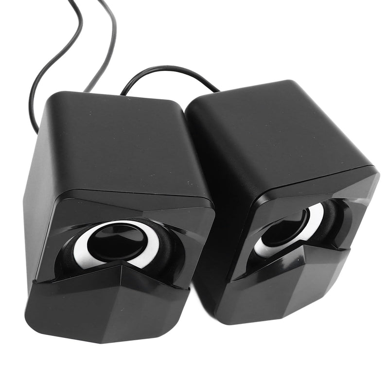 2pcs Computer Speakers with Heavy Subwoofer for Desktop Laptop Music Movies Games USB Powered Wired Stereo Audio