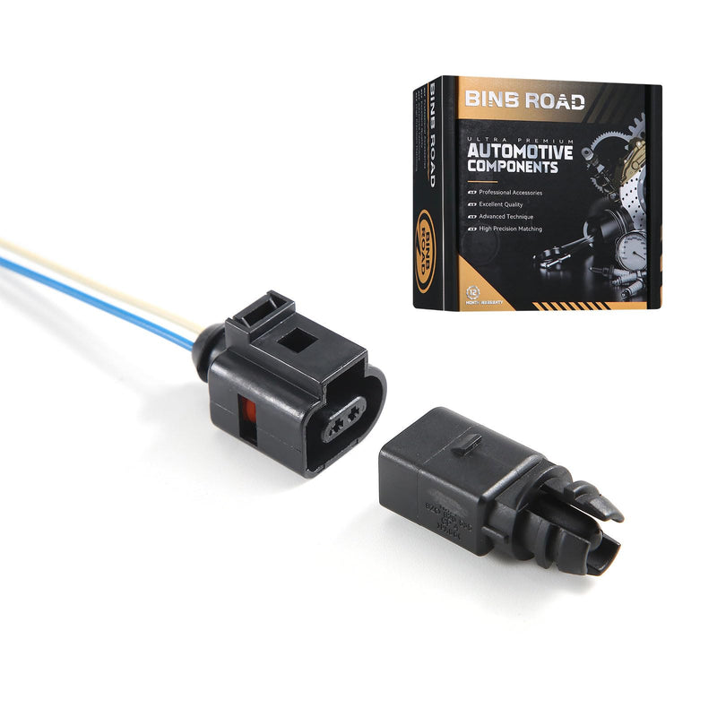 Outside Ambient Air Temperature Sensor with Plug 8Z0820535 + 1J0973702 Compatible with Audi A4 A6 A7 Q5 Q7 | VW Golf Jetta Passat