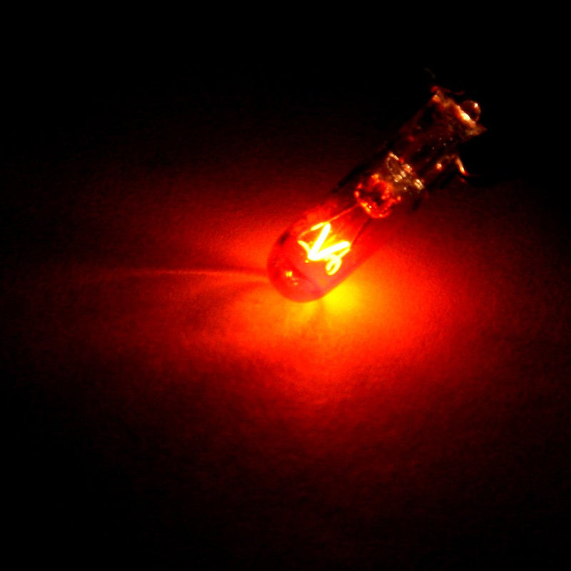 cciyu T5 17 86 206 Halogen Light Bulb Instrument Cluster Gauge Dash Lamp,20 Pack (red)