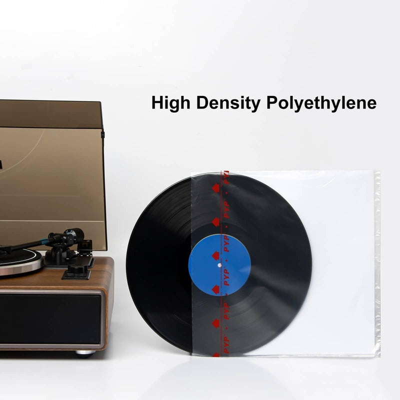 50-Pack 3-Layer Vinyl-Record Inner Sleeves - 12 inch Anti Static Rice Paper LP Sleeves for 33 RPM, Premium Master Vinyl Record Sleeves, 3 Ply LP Album Cover Protect Your LP Collection 50ct 3 Ply Inner Sleeves