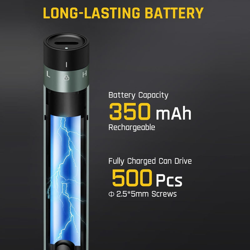 Mini Electric Screwdriver, 30 in 1 Small Electric Screw Driver Kit with 24 Magnetic Bits,3 LED Lights， Precision Cordless Repair Tool for Phone, Camera, Laptop, Watch Gray