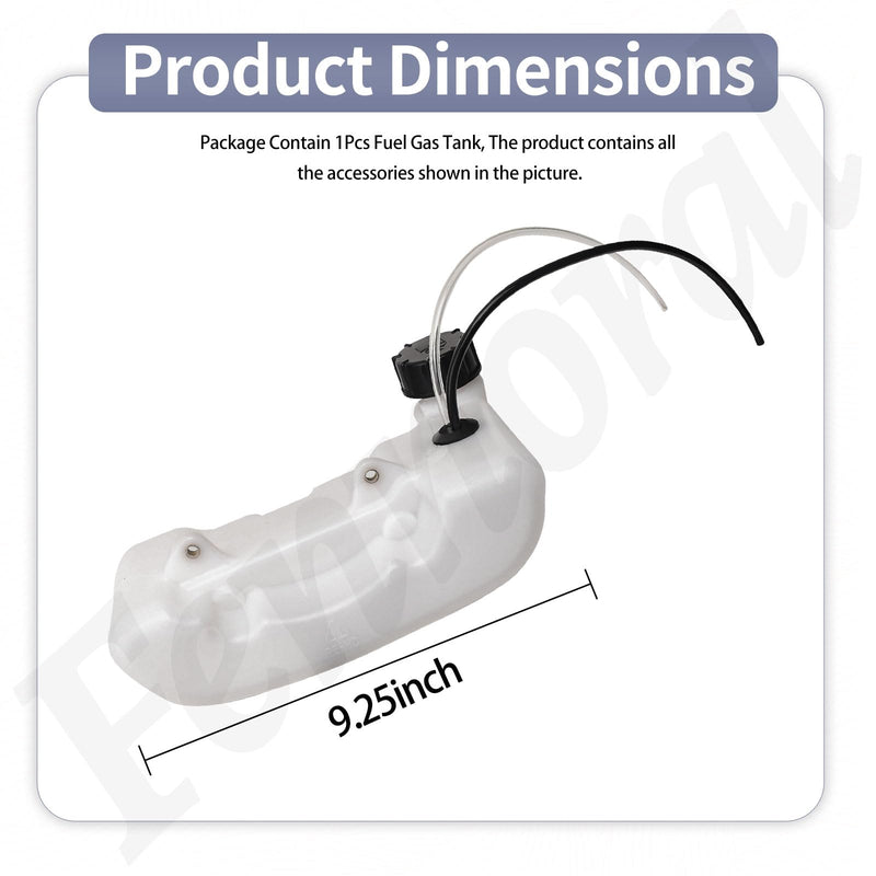 Fuel Gas Tank for Harbor Freight Predator 52cc Earth Auger Carburetor Models 56257 57341, Fuel Tank with Gas Cap and 2 Fuel Lines