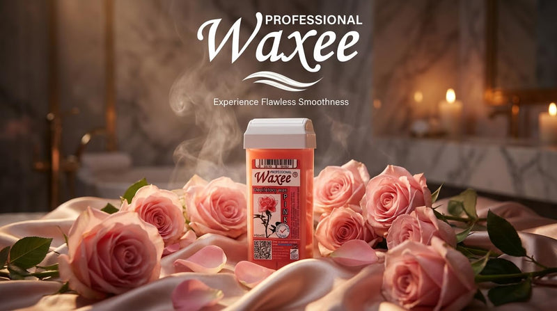 Roll on wax cartridge roller wax refill 100ml hair removal, waxing, Herbal line from UK brand - Waxee. (Pink/Rose) Pink/Rose