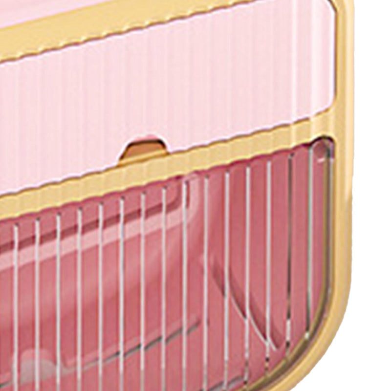 Toilet Paper Holder, Waterproof Wall Mounted Bathroom Tissue Holder Dispenser Roll Paper Towel Holder with Storage Space Shelves and Storage Boxes (Pink) Pink