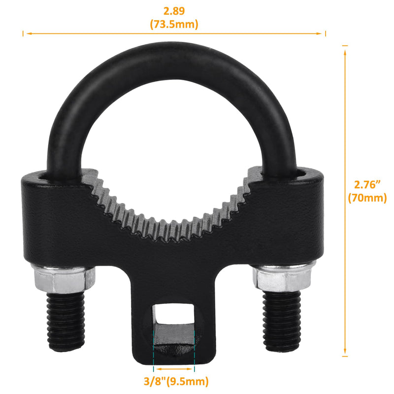 ALLWIN Inner Tie Rod Removal Tool - Universal 3/8 Inch Low Profile Tool for Inner Tie Rod Removal and Installation,Inner Tie Rod U-Wrench