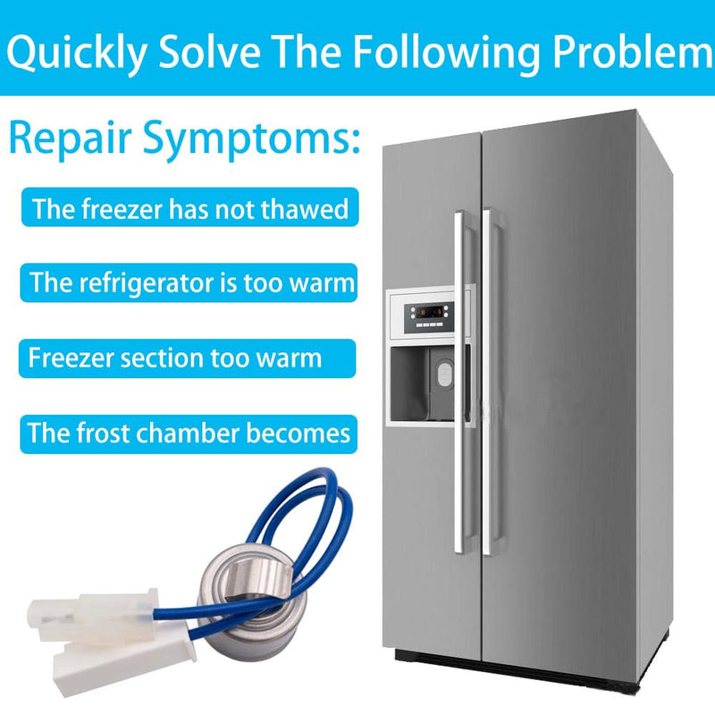 242046001 Refrigerator Defrost Thermostat, Replacement Parts 240386402, AP4508400, 1564839, AH2378768, EA2378768, and PS2378768 L47-22F