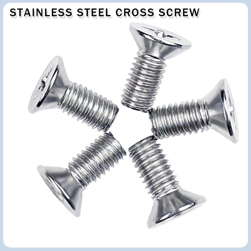 12PCS Stainless Steel Brake Disc Rotor Screws 93600-06014-0H - Universal Fit for Honda, Acura, Hyundai and Kia Models - Stainless Steel Retaining Screws for Front and Rear