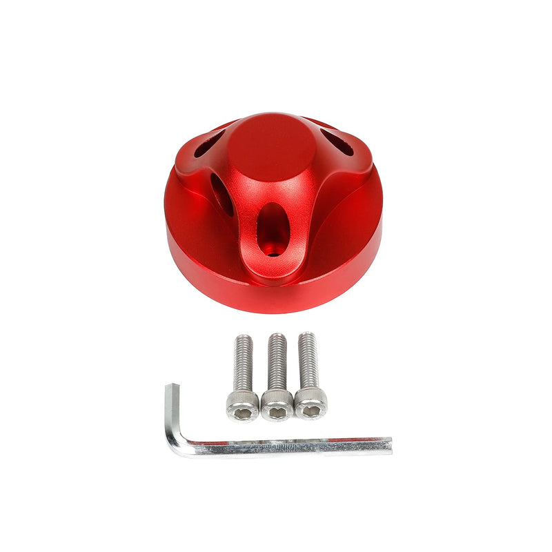 Hoolcar Red Aluminum Radio Atenna Base Cover for 2007-2021 Jeep Wrangler JL JLU JK JKU JT