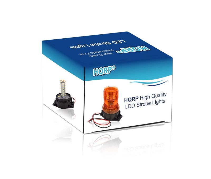  [AUSTRALIA] - HQRP 30-LED 360 Degrees Mini Beacon Amber Warning Strobe Light Compatible with CAT E3500 48V, E4000 36V / 48V, E5000 36V / 48V Electric Rider Forklift