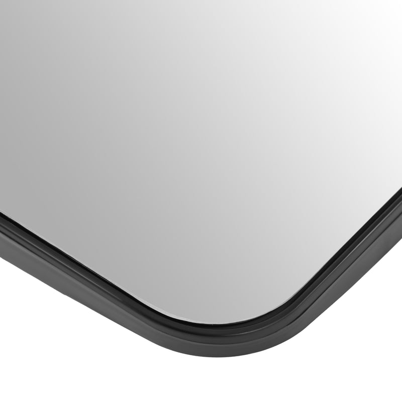 HECASA Hood Mirror Glass Compatible with 2008-2017 Freightliner Cascadia Convex Glass Wide Angle ABS Black Driver or Passenger Side 1 PC