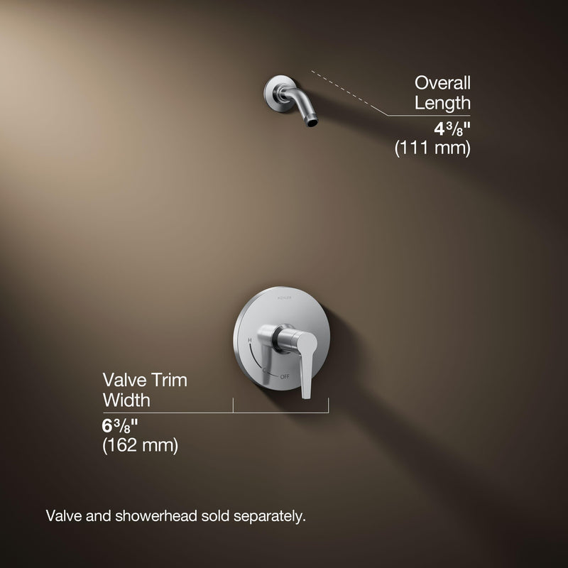 Kohler Pitch Rite-Temp shower trim set, less showerhead Polished Chrome