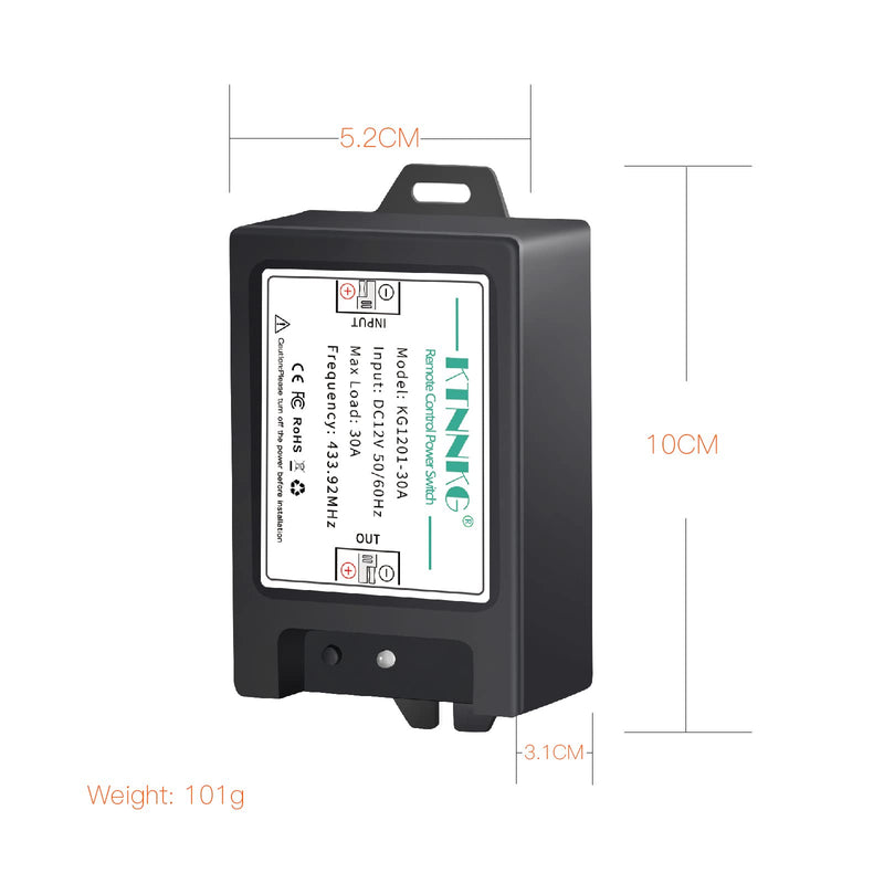 KTNNKG DC 12 Volt Wireless Remote Control Sprayer Pumps Switch with SAE Connector Plug, On Off Switch with 2 Remote Transmitters