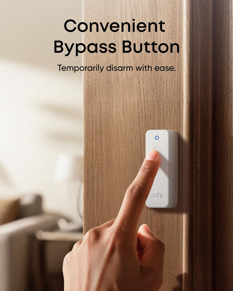 eufy Entry Sensor E20, Dual-Side Detection, Convenient Bypass Button, Extended Battery Life, Long Communication Range, Requires HomeBase 2, 3, Mini, or Pro
