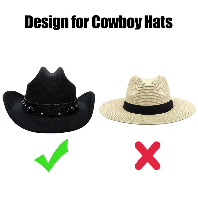 Cowboy Hat Holder Rack for Truck SUV Car (Keep Hat Shape) Car Clothes Hanger Bar Coat Hanger Hard Hat Holder for Truck Seat Car Accessories for Cowboy Hats