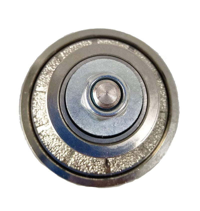 B10 Demi Half Bullnose Vacuum Brazed Diamond Hand Profile Wheel 5/8-11 | 3/8 Inch Router Bit for Granite Concrete Marble Countertop